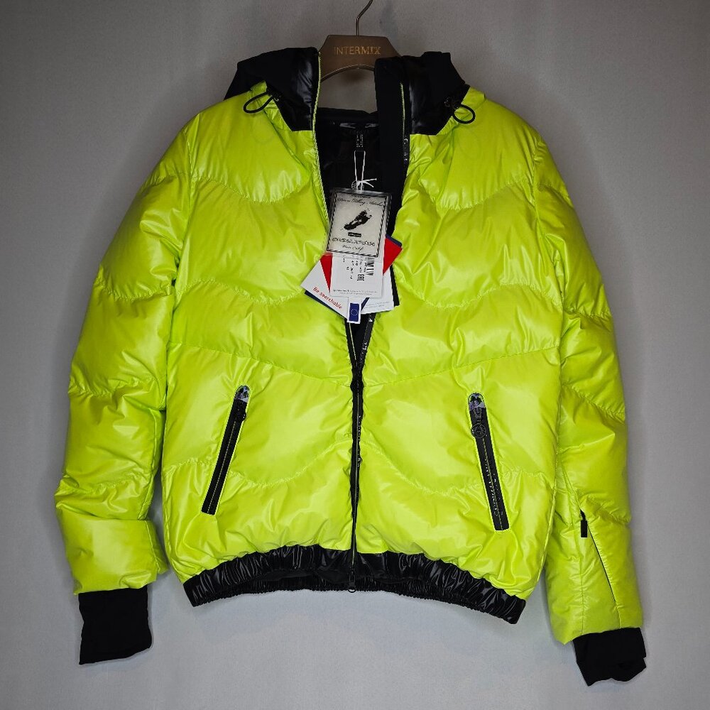 Sportalm Kitzbuhel Ultra Neon Ski Jacket in Pastel Lime, Various sizes, NWT